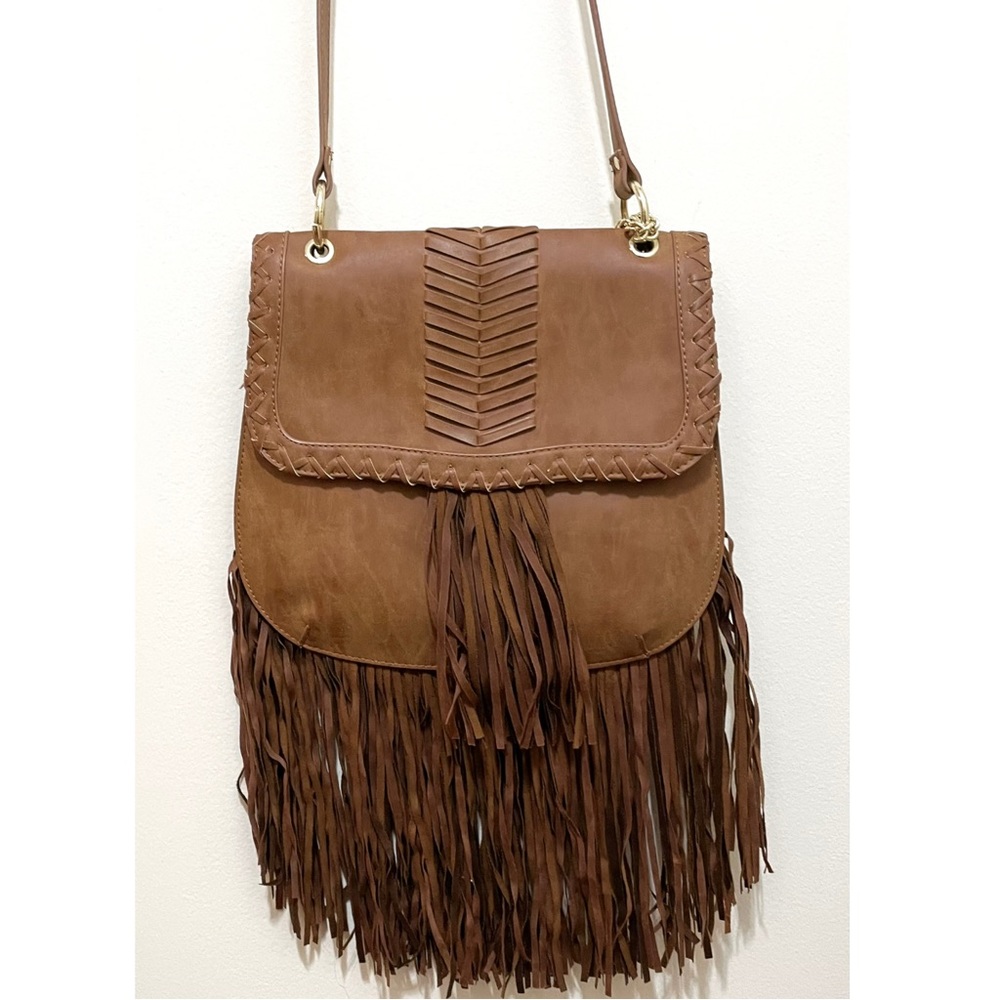 Steve Madden Boho Purse Fringe Keychain